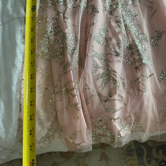 Blush Glitter Gown - Picture 4 of 12